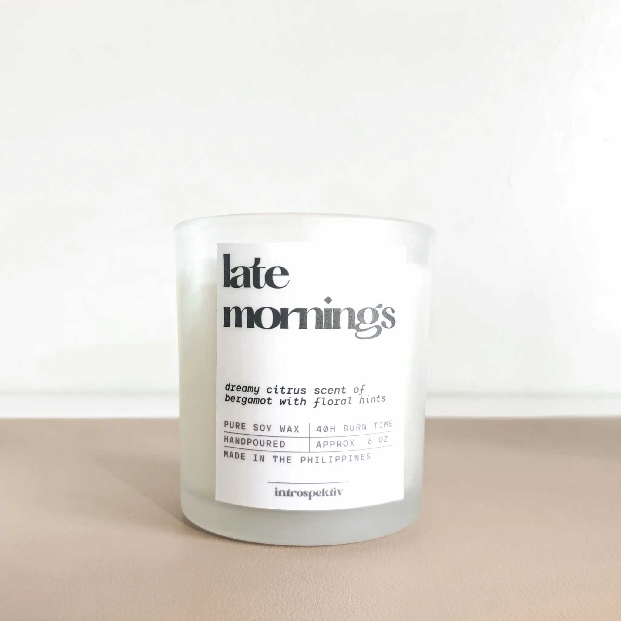 late mornings | scented candle